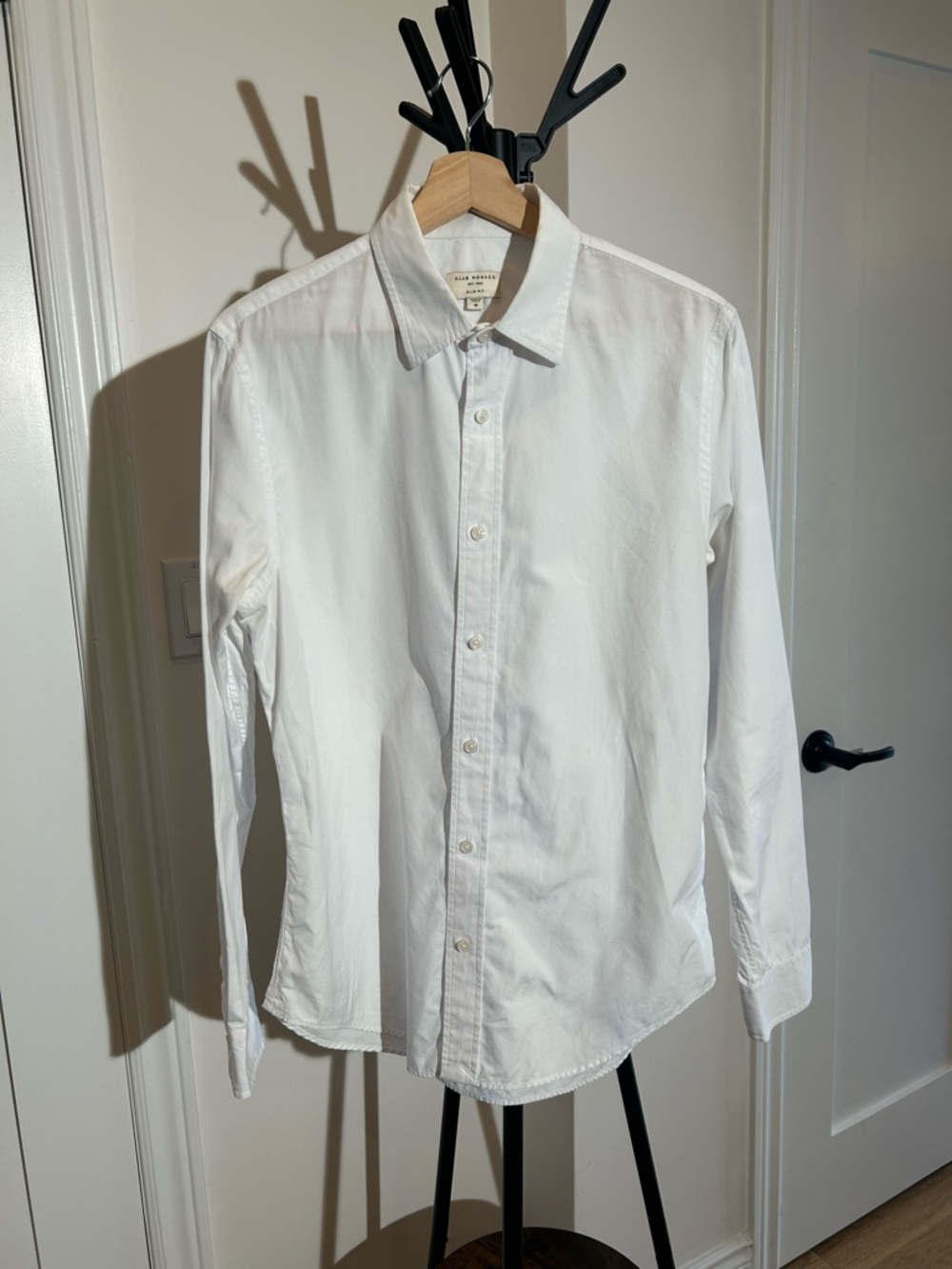 2 Club Monaco White Light Cotton Dress Shirts